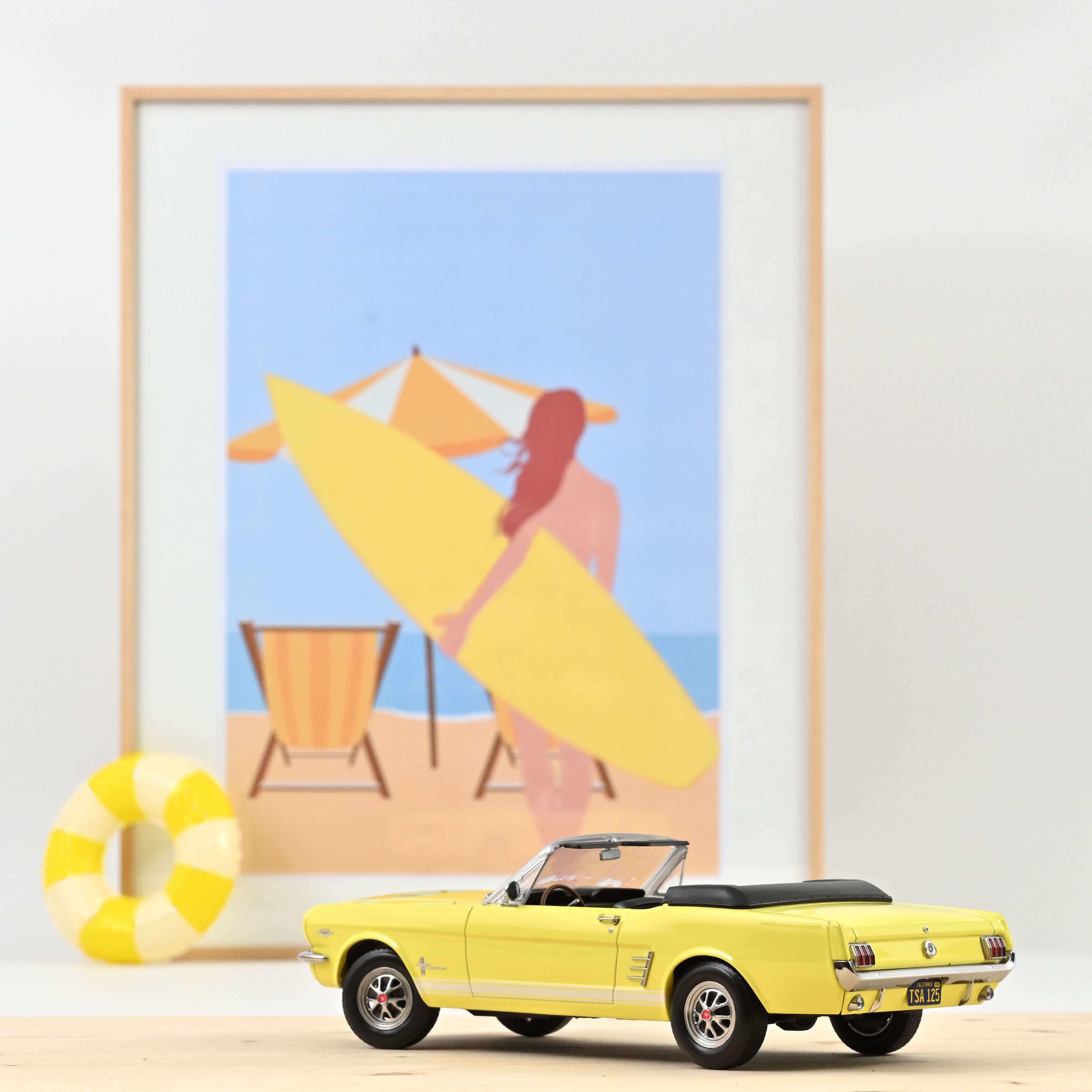 norev-ford-mustang-convertible-1966-springtime-yellow-modellino-1-18-edizione-20 image 2