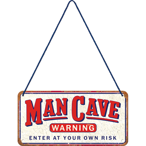 nostalgic-art-man-cave-warning-insegna-appendibile-in-metallo-10x20-cm image 2