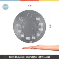 nostalgic-art-bmw-tachometer-targa-rotonda-in-metallo-35-cm image 2