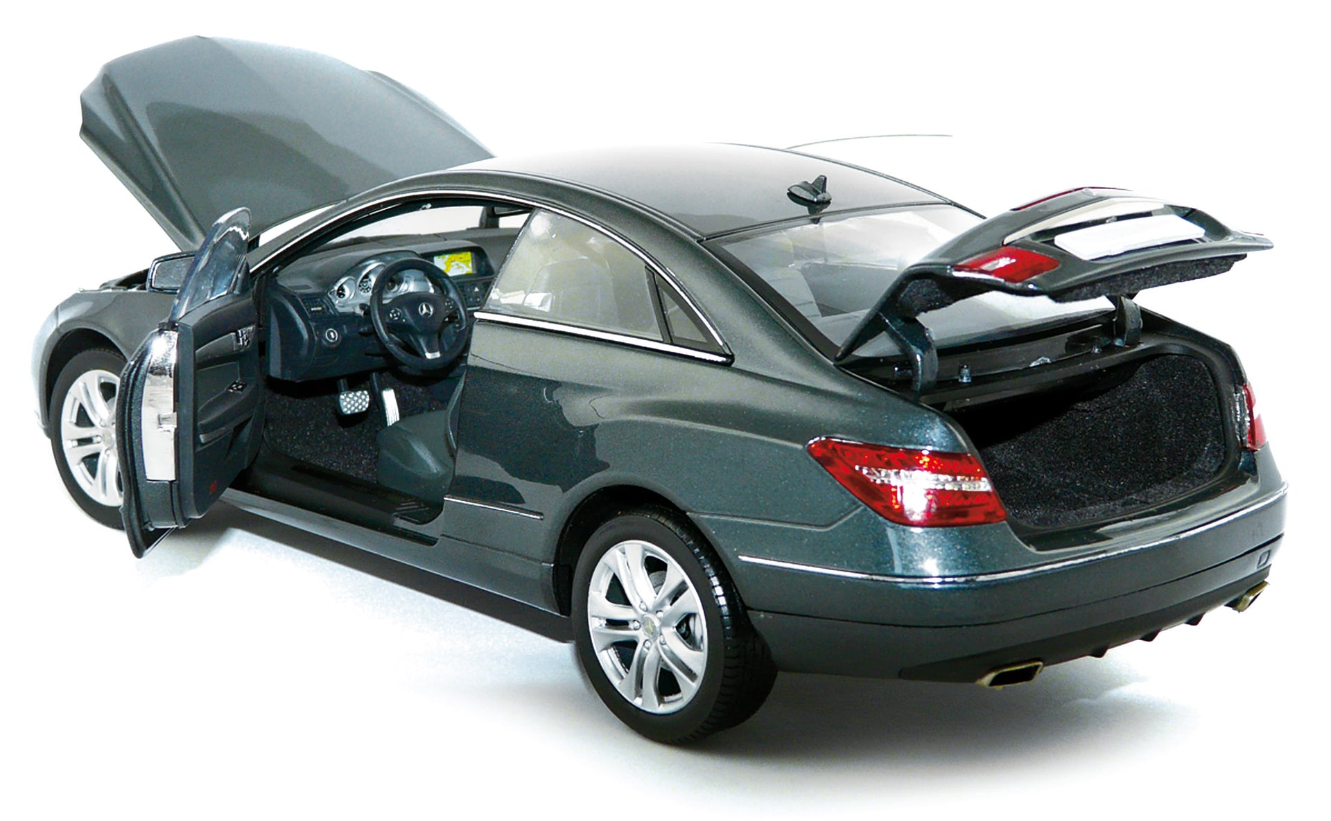norev-mercedes-benz-classe-e-coup-2009-grigio-tenorite-modellino-auto-1-18 image 1