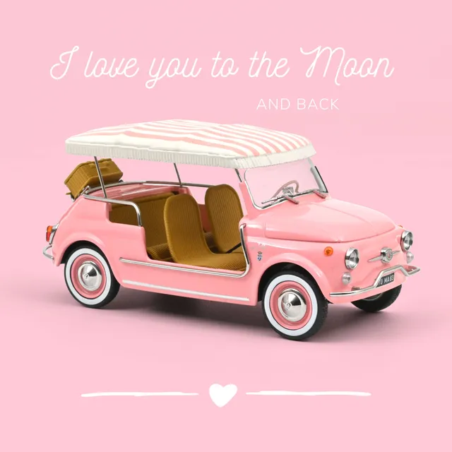 norev-fiat-500-jolly-1965-rosa-1-18-edizione-limitata-200-pz image 1