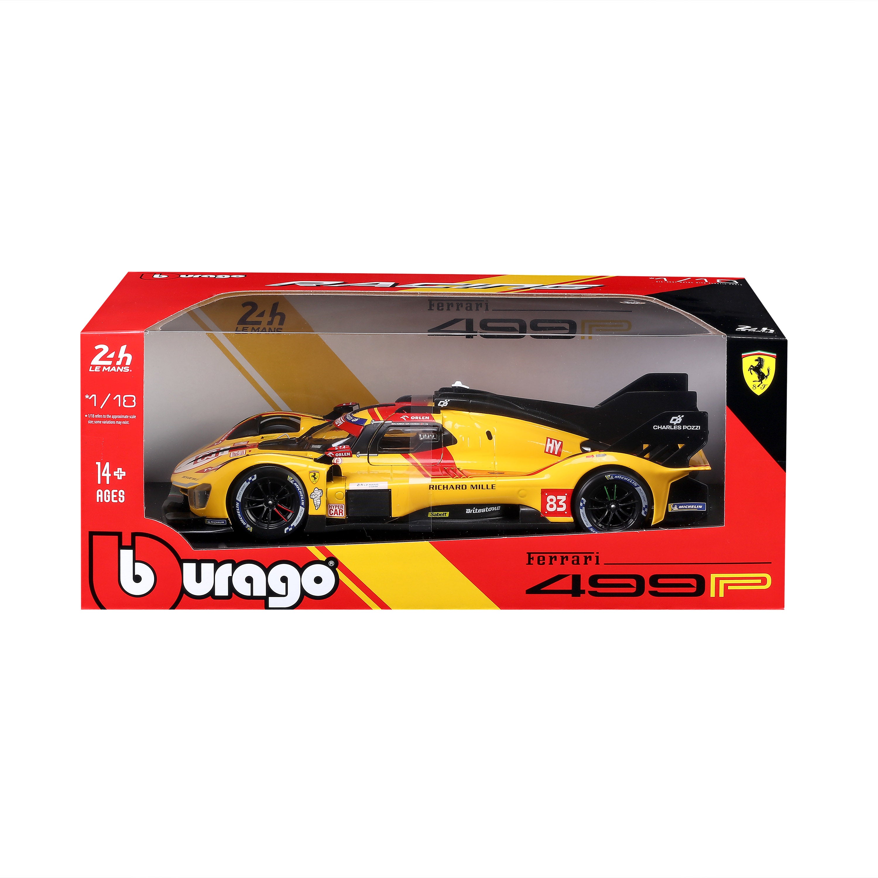 bburago-ferrari-499p-hypercar-24h-le-mans-2025-83-1-18 image 7