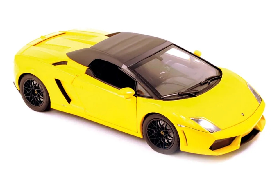 norev-lamborghini-gallardo-lp-560-4-spyder-2009-gialla-modellino-auto-1-18 image 1