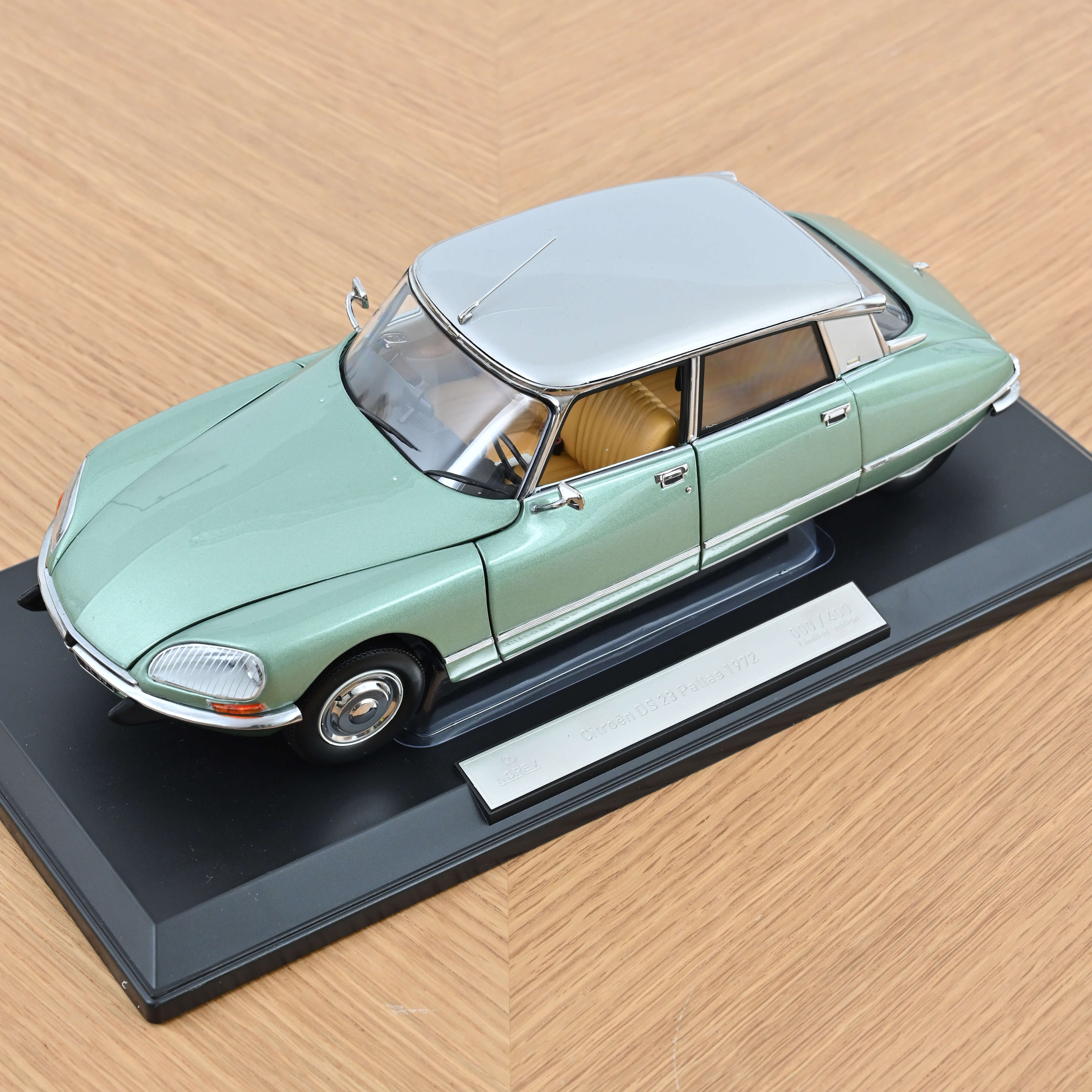 norev-citro-n-ds-23-pallas-1972-modellino-auto-1-18-verde-metallizzato-400pz image 7