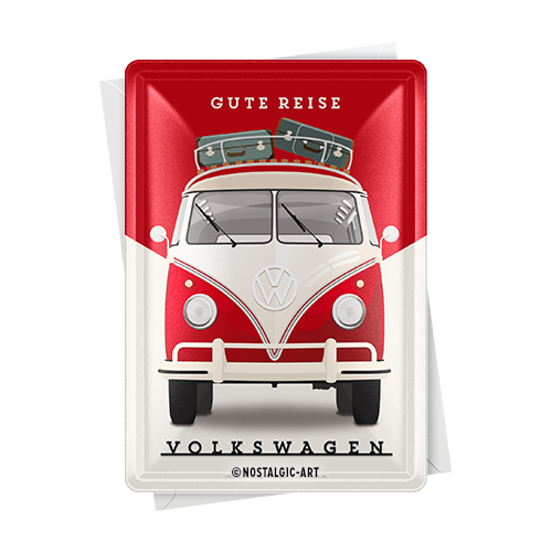 nostalgic-art-vw-gute-reise-cartolina-in-metallo-10x14-cm image 2