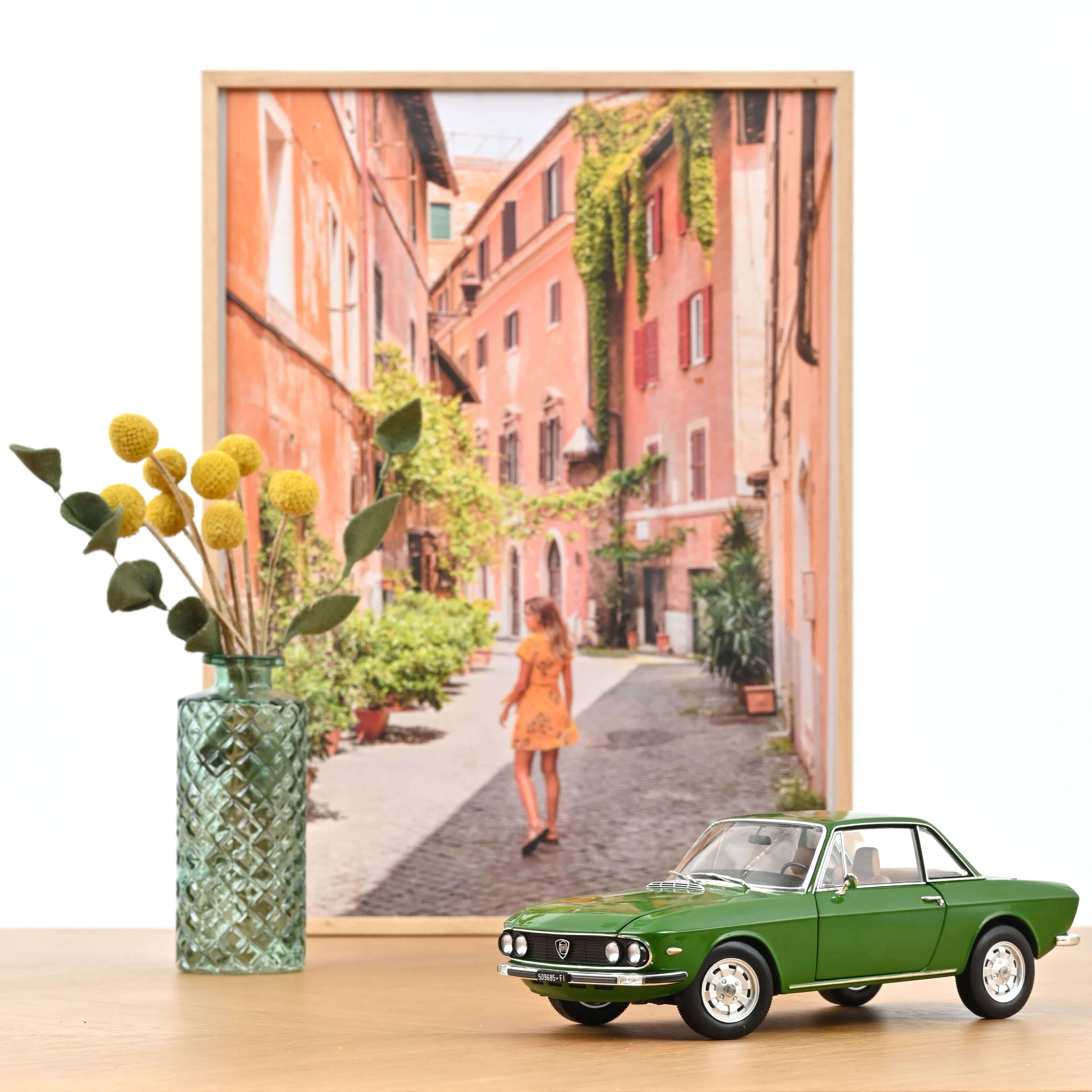 norev-lancia-fulvia-3-1975-verde-dublino-1-18-modellino-auto-d-epoca image 1