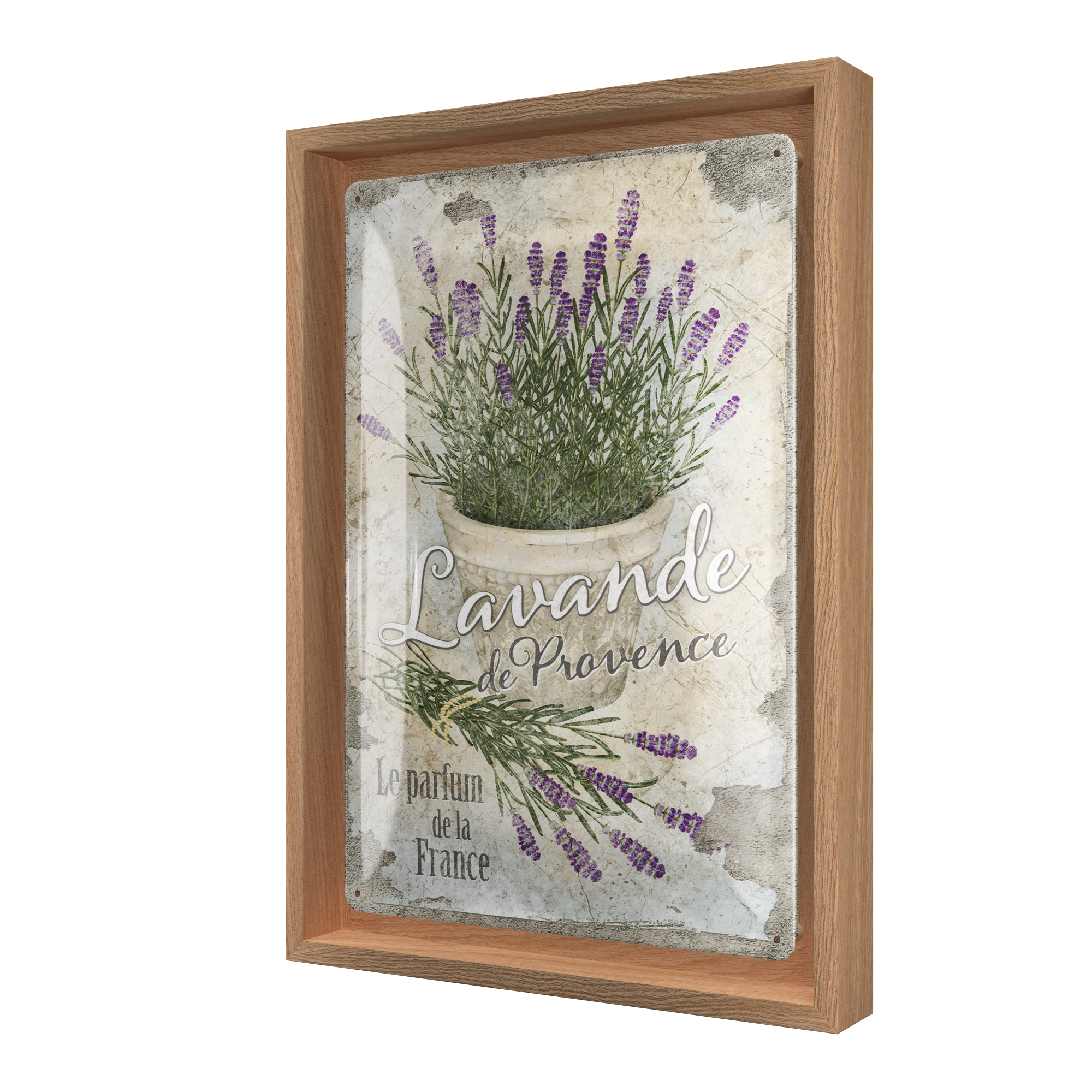 nostalgic-art-lavande-de-provence-n-frame-m-edition-cornice-in-legno-con-insegna image 1