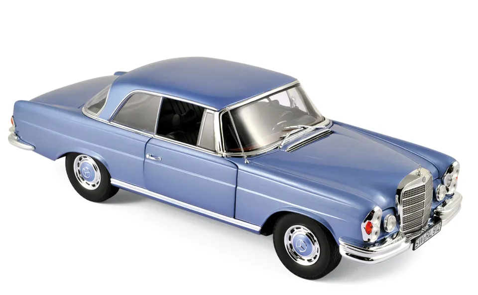 norev-mercedes-benz-280-se-coup-1969-blu-chiaro-metallizzato-1-18-modellino image 1