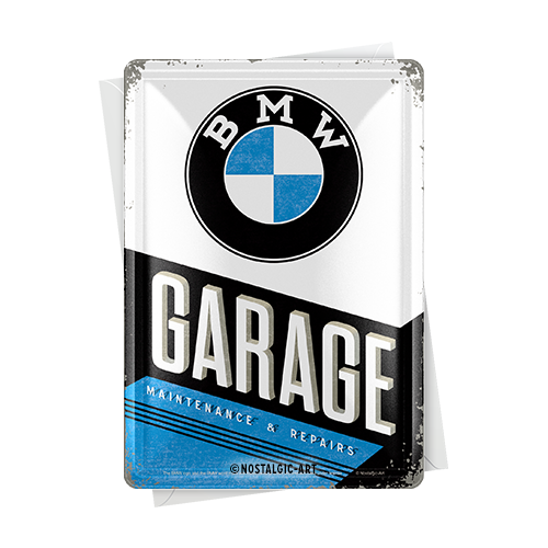 nostalgic-art-bmw-garage-metal-card-in-metallo-10x14-cm image 2