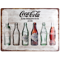 nostalgic-art-coca-cola-bottle-timeline-targa-in-metallo-30x40-cm image 2