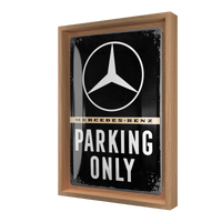 nostalgic-art-mercedes-benz-parking-only-targa-metallo-20x30-cm image 7