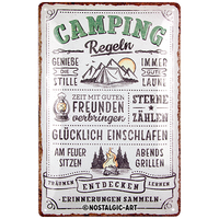 nostalgic-art-camping-regeln-targa-in-metallo-20x30-cm image 2