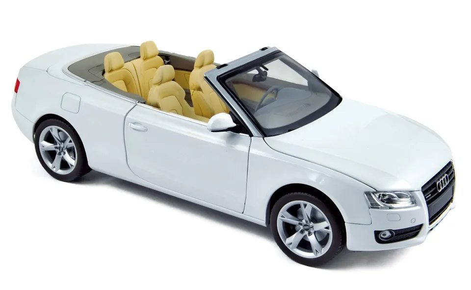 norev-audi-a5-cabriolet-2009-bianca-modellino-auto-1-18 image 1