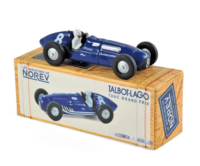 norev-talbot-lago-t26c-1950-n-8-georges-grignard-modellino-auto-1-43 image 1
