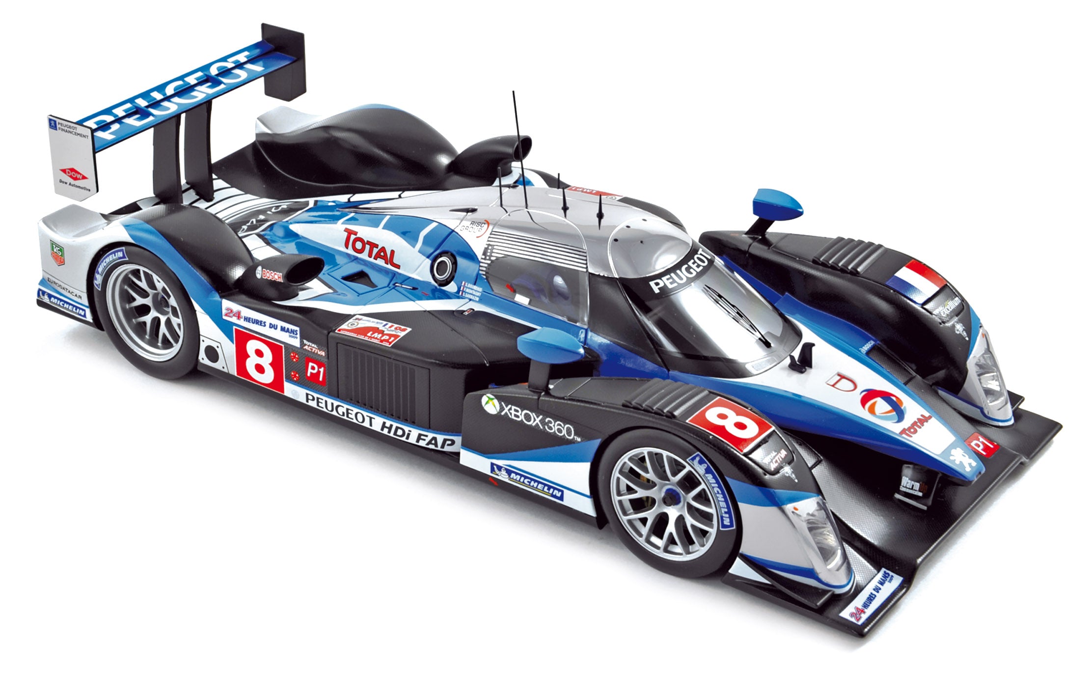 norev-peugeot-908-hdi-fap-2009-n-8-le-mans-1-18-modellino image 1