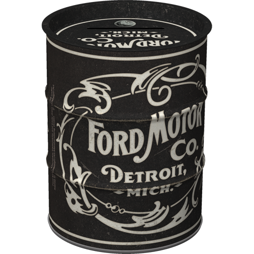 nostalgic-art-ford-vintage-logo-salvadanaio-fusto-petrolio-600-ml image 1