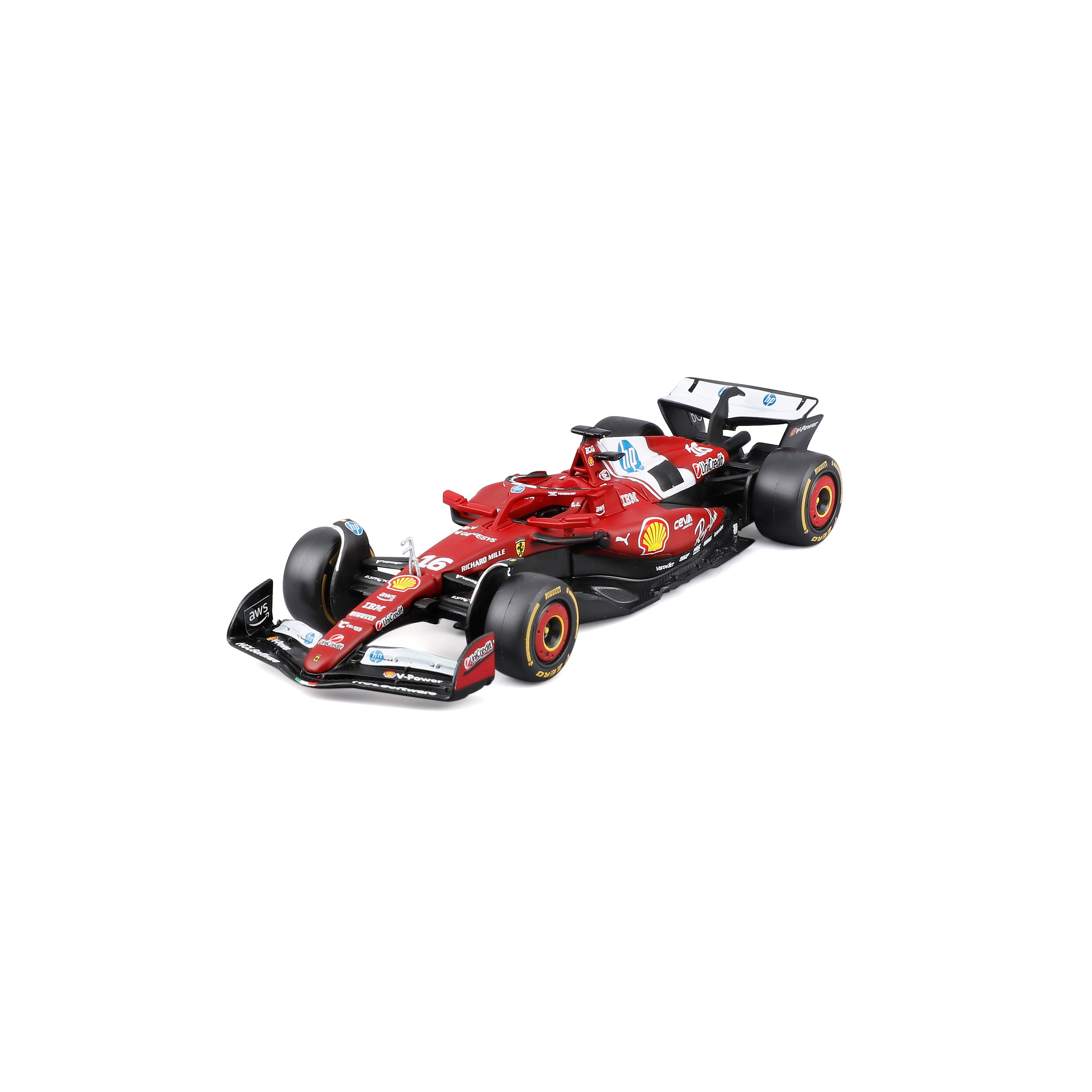 bburago-f1-ferrari-sf-25-2025-16-charles-leclerc-modellino-die-cast-scala-1-43 image 1