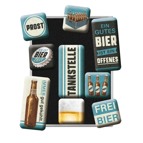 nostalgic-art-tankstelle-bier-set-magneti-retro-7x9x2-cm image 2