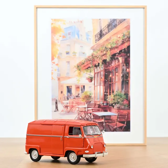 norev-renault-estafette-1959-modellino-furgone-1-18-arancione-edizione-limitata- image 1