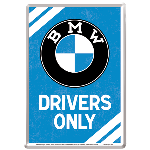 nostalgic-art-bmw-drivers-only-metal-card-10x14-cm image 1
