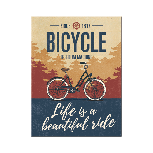 nostalgic-art-bicycle-beautiful-ride-magnete-da-frigo-6x8-cm-2 image 1
