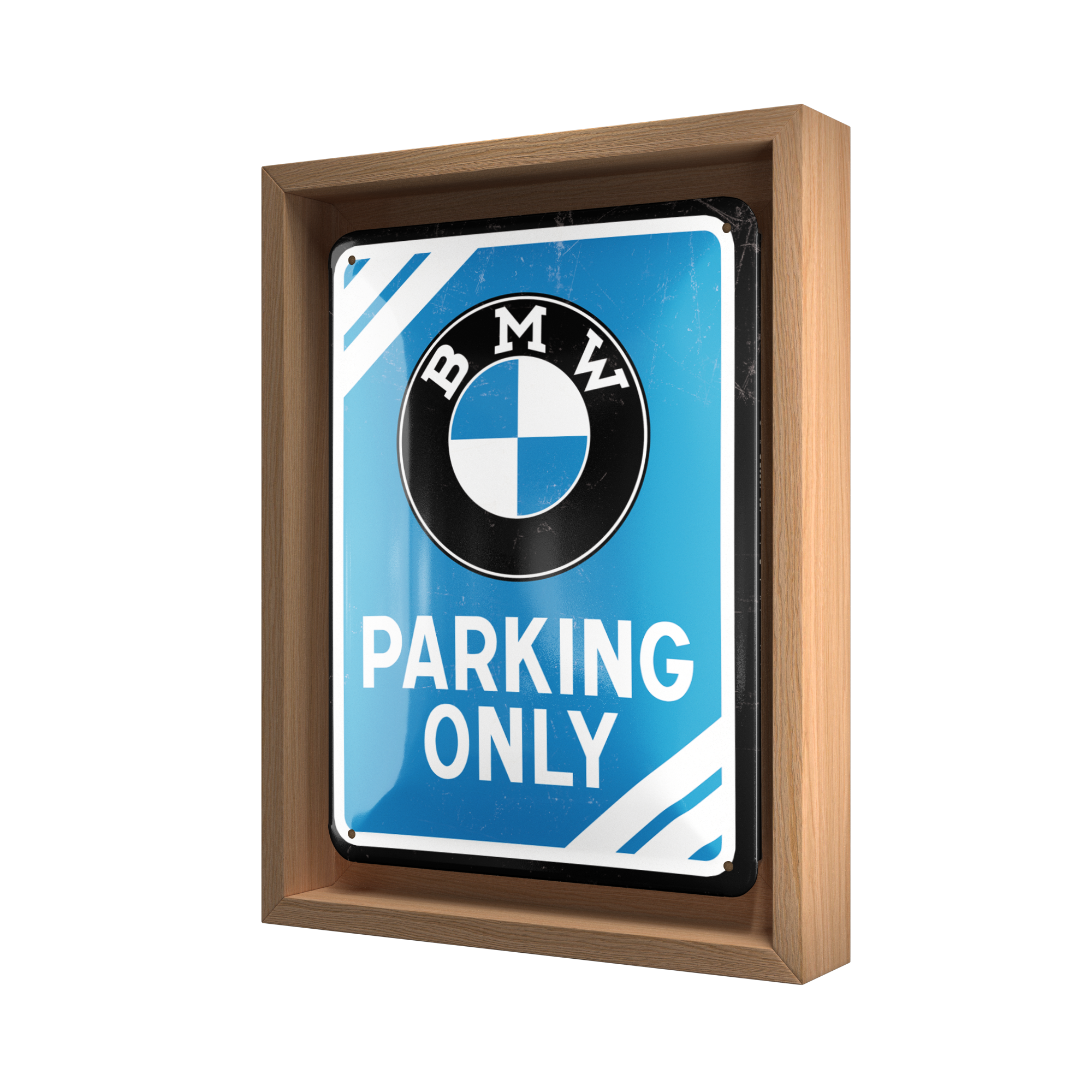 nostalgic-art-bmw-parking-only-blue-targa-in-metallo-15x20-cm image 4
