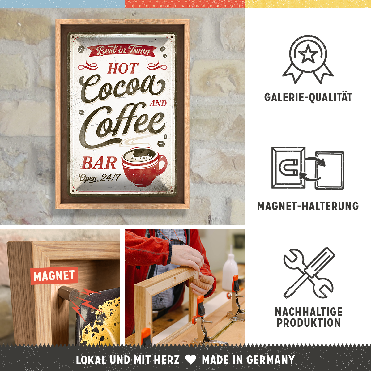 nostalgic-art-hot-cocoa-coffee-n-frame-m-edition-cornice-legno-24x33-5-cm image 3