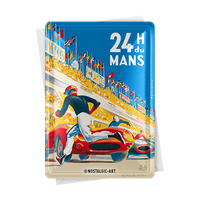 nostalgic-art-24h-le-mans-racing-poster-blue-metal-card-10x14-cm-2 image 2