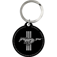 nostalgic-art-ford-mustang-horse-stripes-logo-portachiavi-rotondo-4-cm image 2