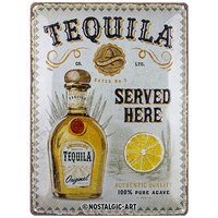 nostalgic-art-tequila-served-here-targa-in-metallo-30x40-cm image 2