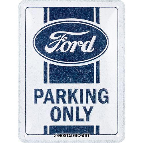 nostalgic-art-ford-parking-only-targa-in-metallo-15x20-cm image 1