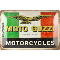 nostalgic-art-moto-guzzi-motorcycles-italia-targa-in-metallo-20x30-cm image 2