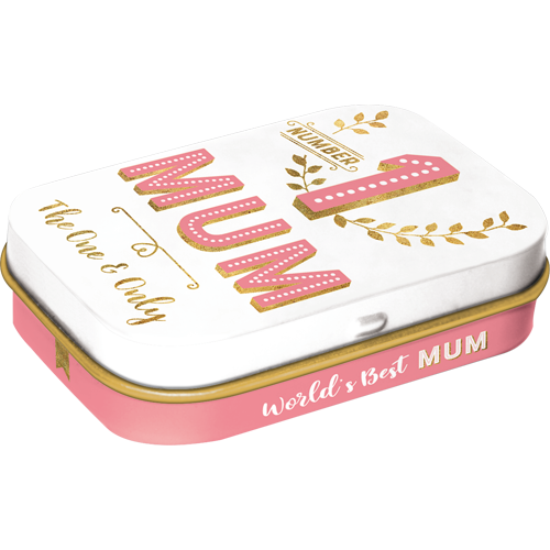 nostalgic-art-number-1-mum-scatola-tascabile-in-metallo-con-mentine image 1
