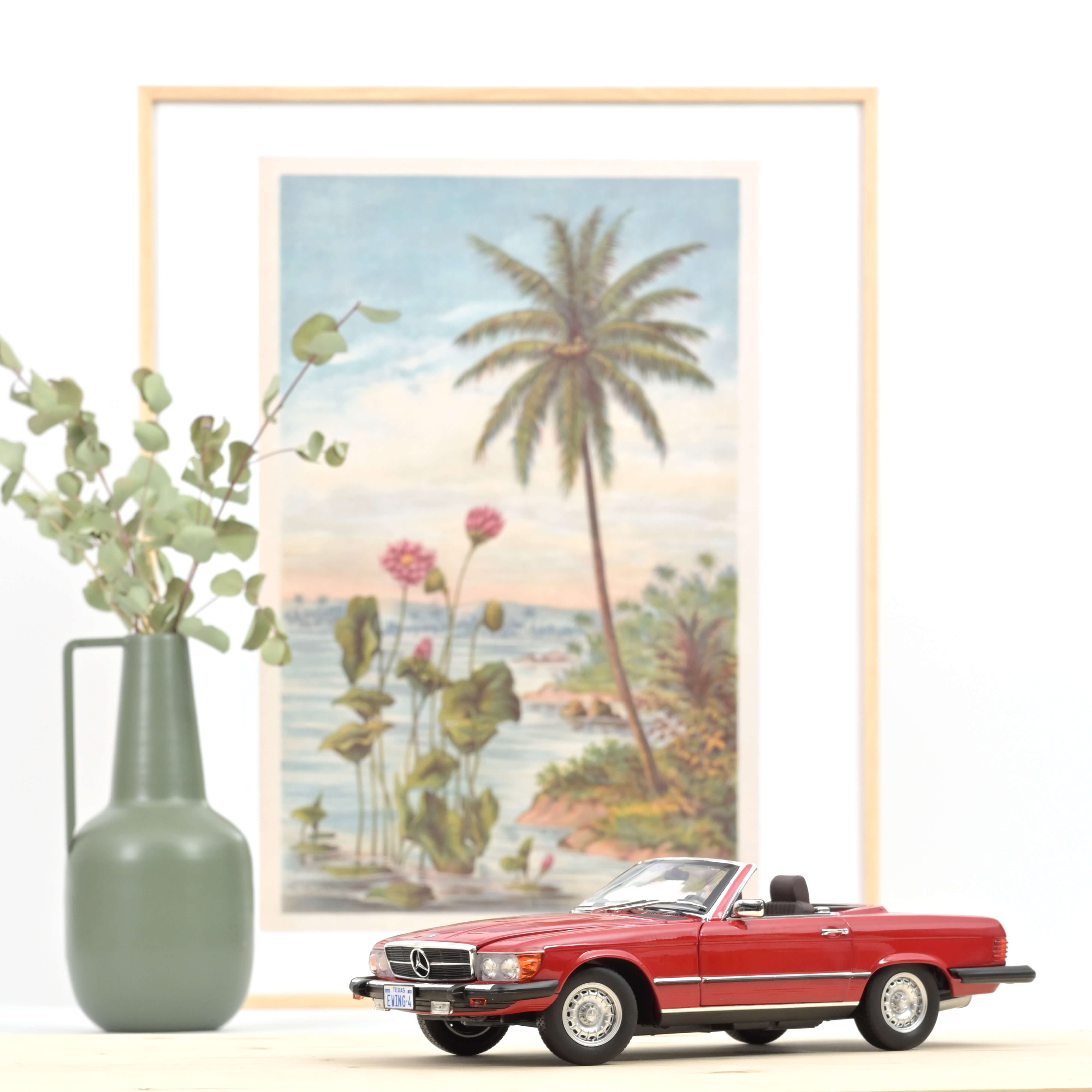norev-mercedes-benz-450-sl-versione-us-1979-modellino-auto-1-18-rosso image 2