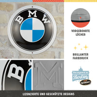 nostalgic-art-bmw-logo-targa-rotonda-in-metallo-diametro-35-cm image 2