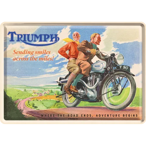 nostalgic-art-triumph-sending-smiles-metal-card-biglietto-metallo-10-x-14-cm image 1