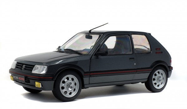 solido-peugeot-205-gti-1-9l-mk2-gris-magnum-1990-modellino-1-18 image 1