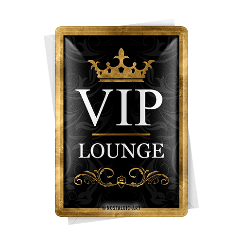 nostalgic-art-vip-lounge-metal-card-biglietto-metallo-10x14-cm image 2