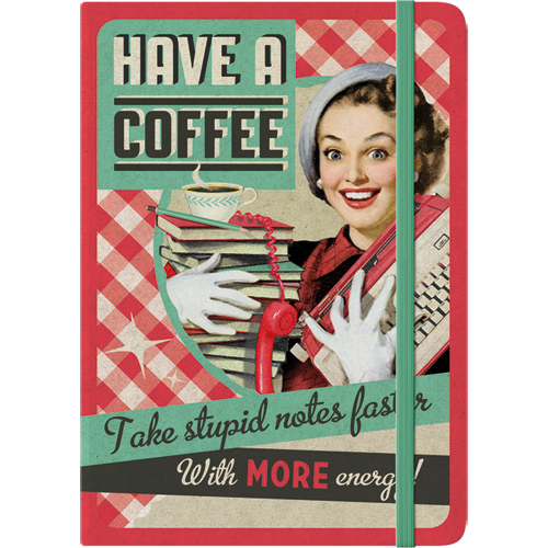 nostalgic-art-have-a-coffee-taccuino-a5-15x20-cm-128-pagine image 1