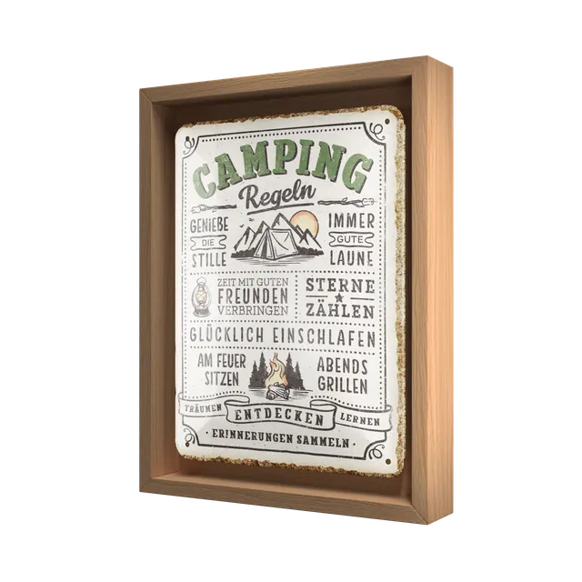 nostalgic-art-camping-regeln-n-frame-s-edition-cornice-18-5x24-cm image 1