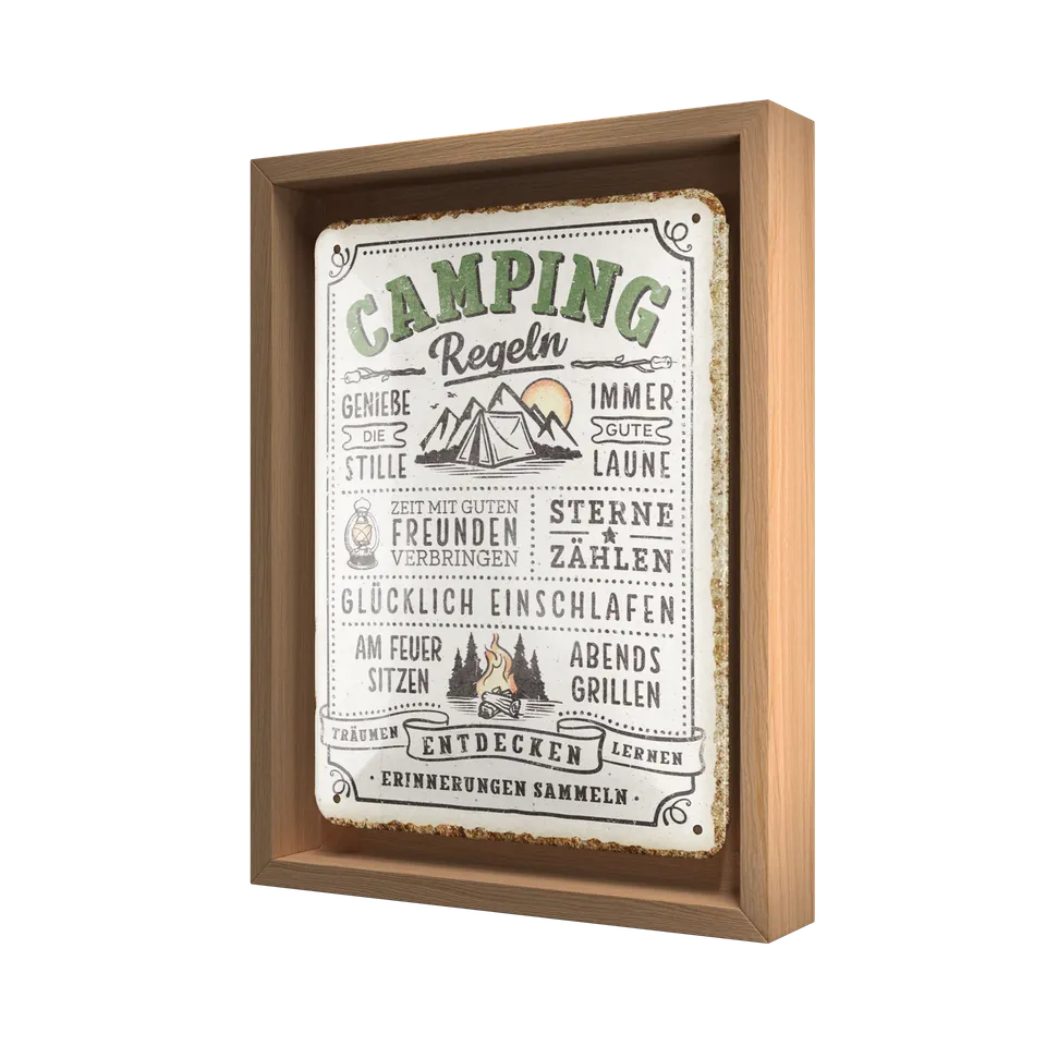 nostalgic-art-camping-regeln-n-frame-s-edition-cornice-18-5x24-cm image 1
