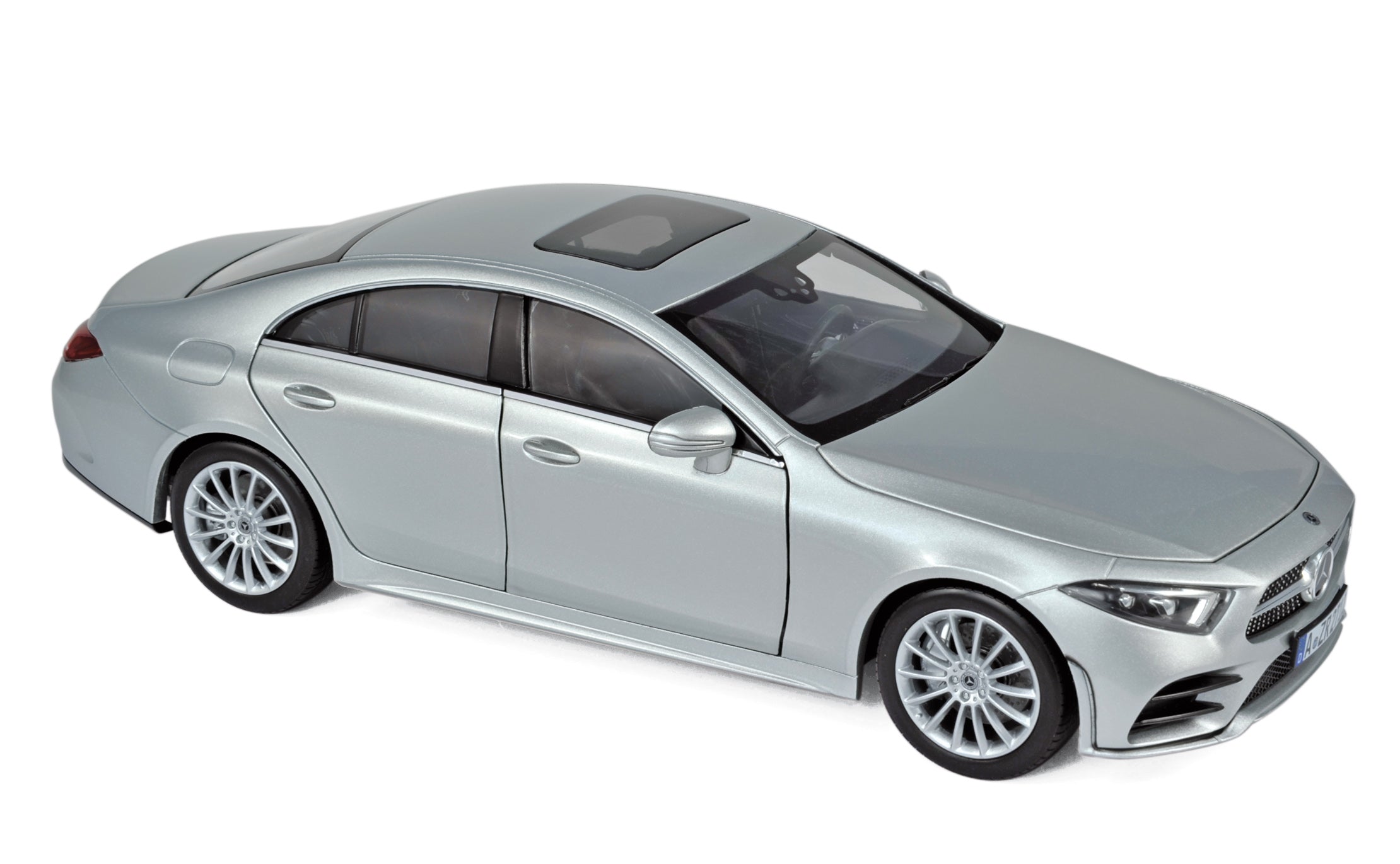 norev-mercedes-benz-classe-cls-2018-argent-1-18-modellino-die-cast-grande image 1