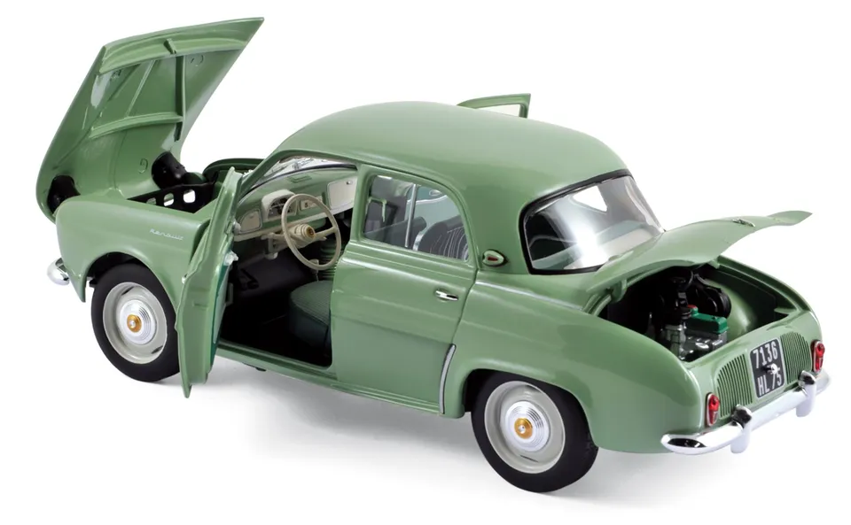 norev-renault-dauphine-1958-ash-green-1-18-jet-car-die-cast image 1