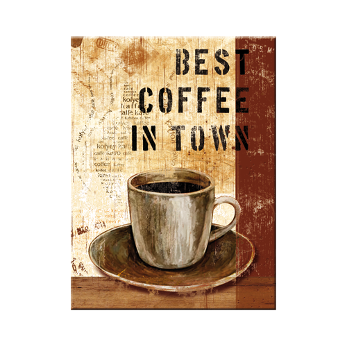 nostalgic-art-best-coffee-in-town-magnete-da-frigo-6x8-cm image 1