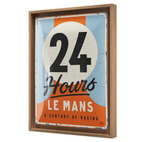 nostalgic-art-24h-le-mans-a-century-of-racing-targa-in-metallo-30x40-cm image 6