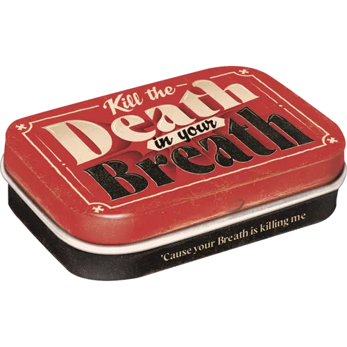 nostalgic-art-death-in-your-breath-scatola-metallo-per-mentine-6x4x1-6-cm image 1