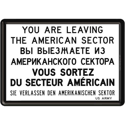 nostalgic-art-you-are-leaving-berlin-metal-card-cartolina-in-metallo image 1