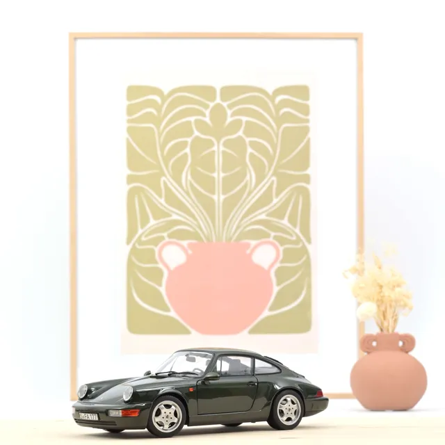 norev-porsche-911-carrera-4-1992-tipo-964-modellino-1-18-verde-metallizzato-200p image 1