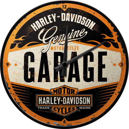 nostalgic-art-harley-davidson-garage-orologio-da-parete-31-cm image 1