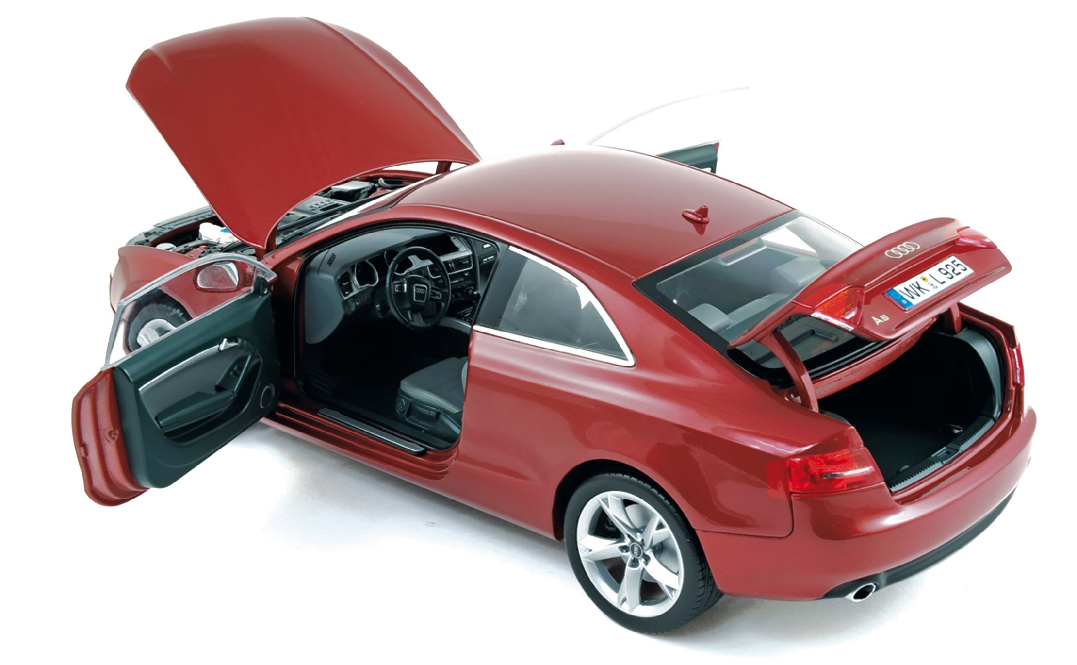 norev-audi-a5-coup-2007-grana-rouge-1-18-modellino-auto-da-collezione image 2